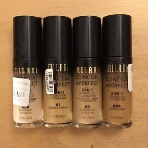Milani Conceal/Perfect Foundation Assorted Colors